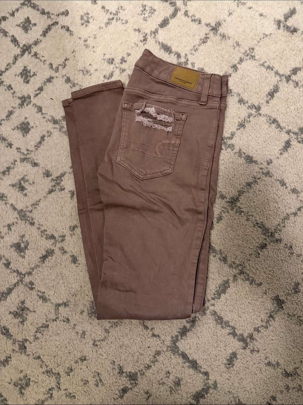 American Eagle Outfitters Skinny Jeans - Mauve Brown